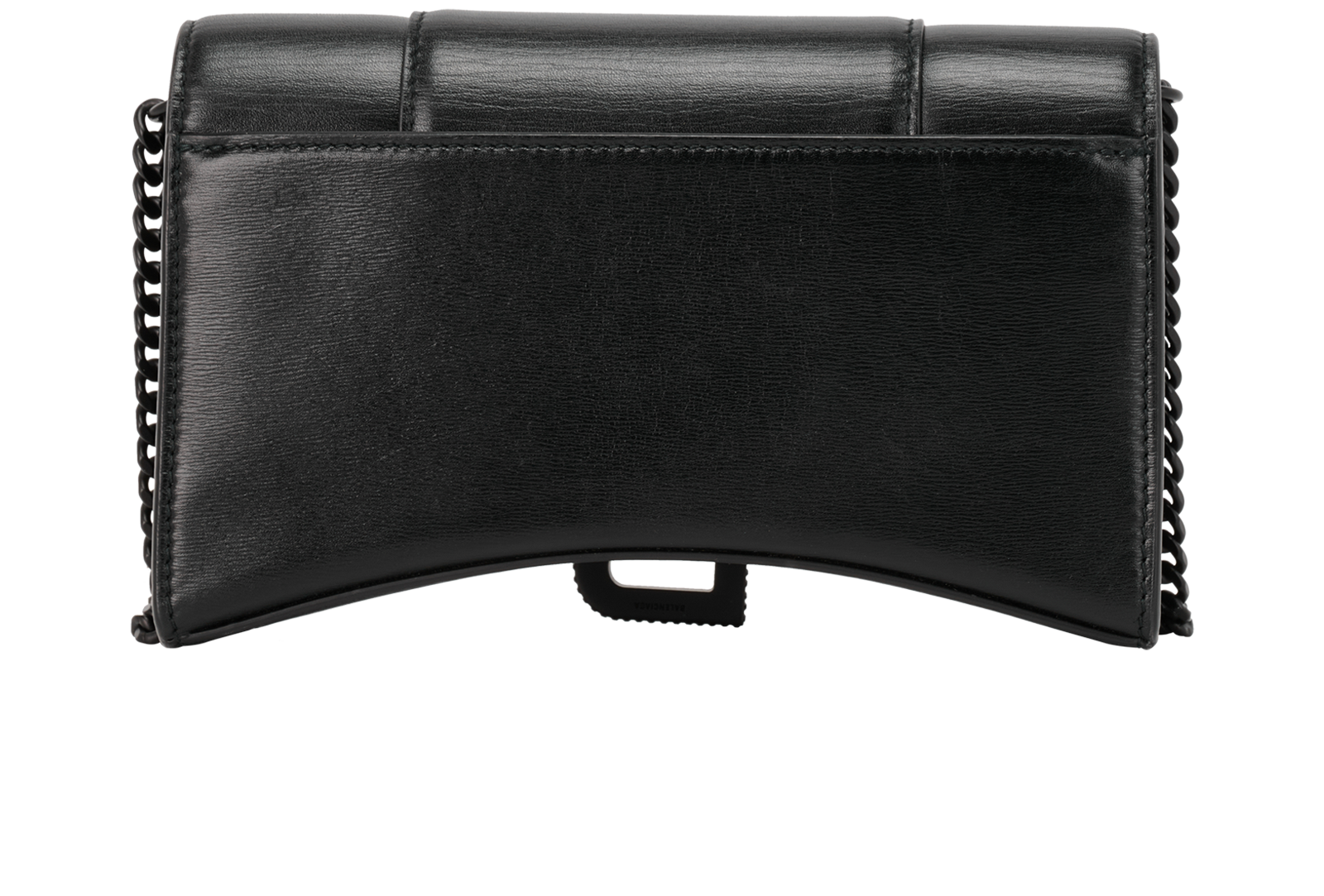 Hourglass Bag, &pound;595, Handbags, Black, Leather, Back view